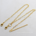 3.6mm 18"+2" wholesale jewelry gold long chain floating charms locket heart necklace